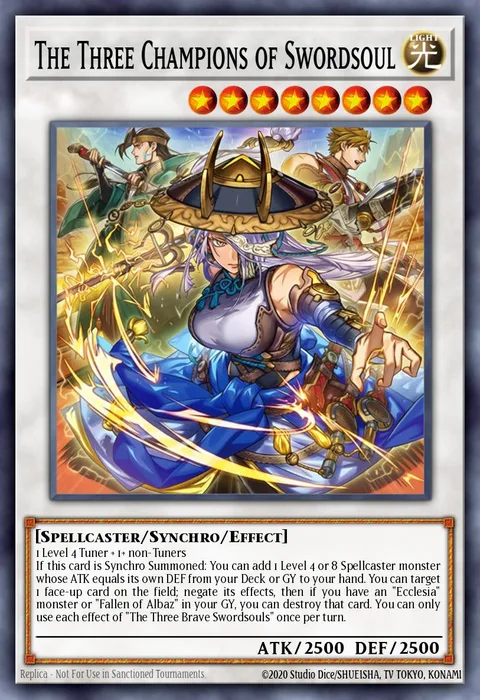 The Three Brave Swordsouls trading card