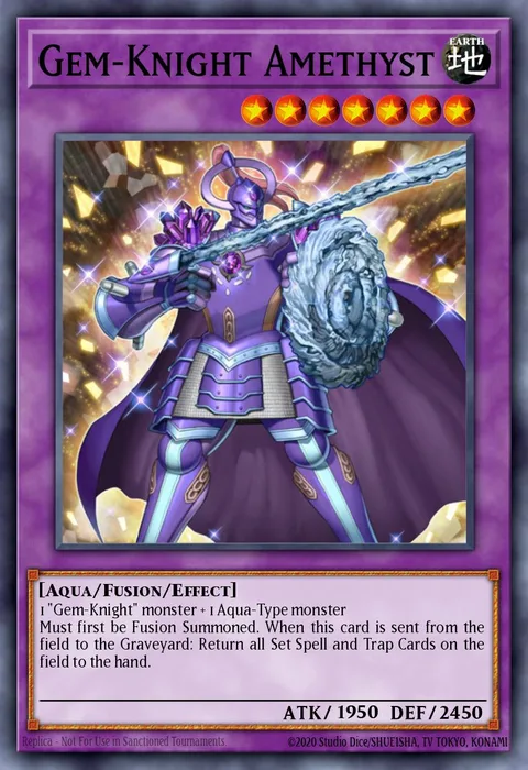 Gem-Knight Amethyst trading card