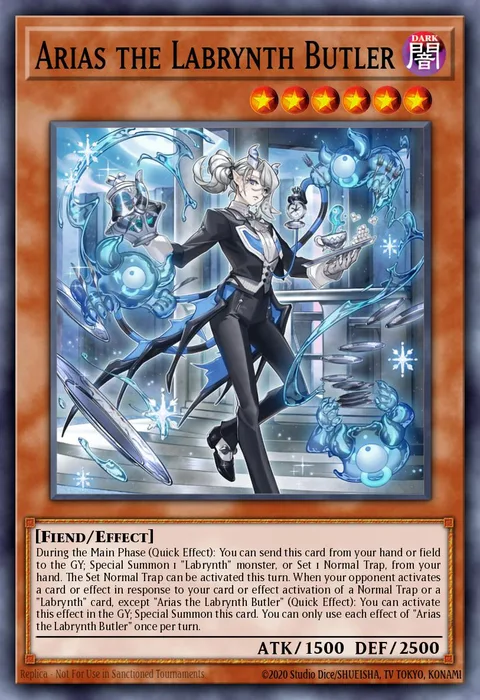 Arias the Labrynth Butler trading card