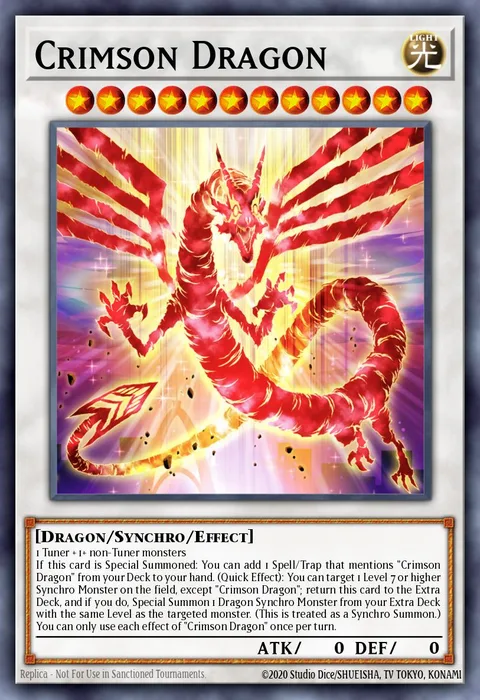 Crimson Dragon trading card