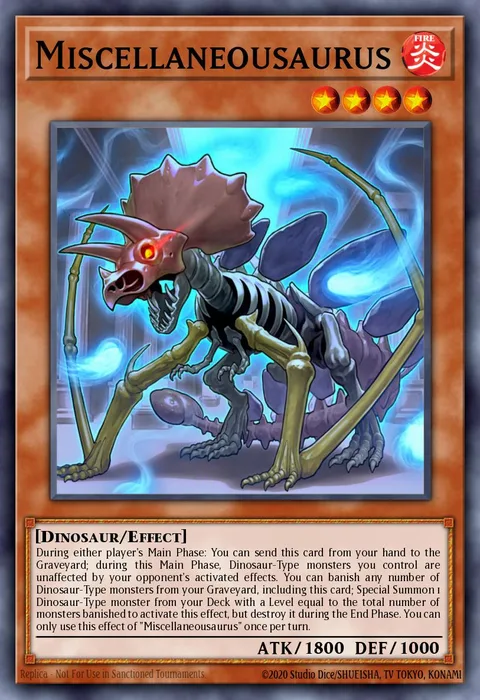 Miscellaneousaurus trading card