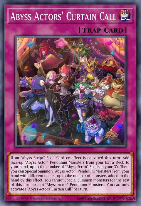 Abyss Actors' Curtain Call trading card