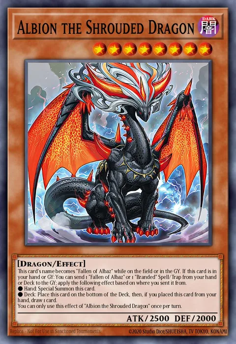 Albion the Shrouded Dragon trading card