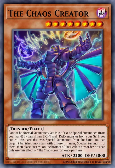 The Chaos Creator trading card