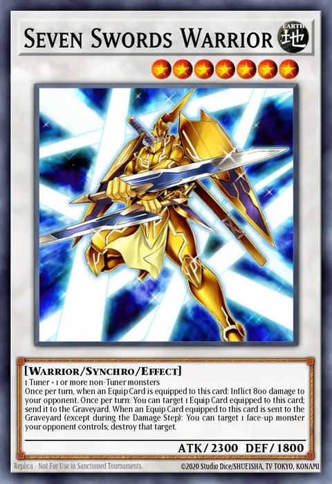 Seven Swords Warrior trading card