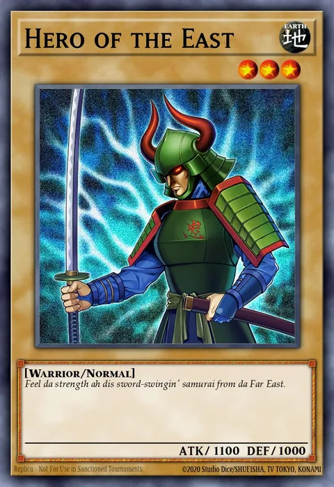 Hero of the East trading card