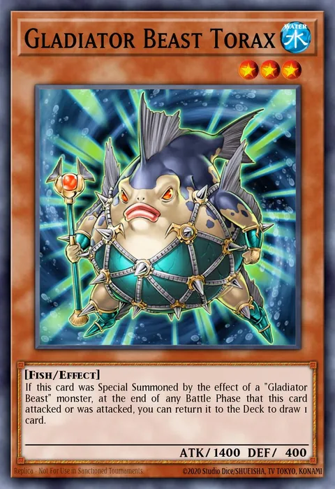 Gladiator Beast Torax trading card