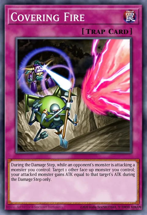 Covering Fire trading card