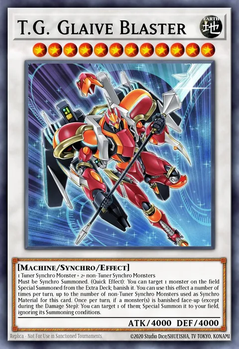 T.G. Glaive Blaster trading card