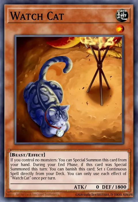 Watch Cat trading card