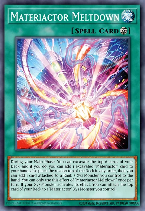 Materiactor Meltdown trading card