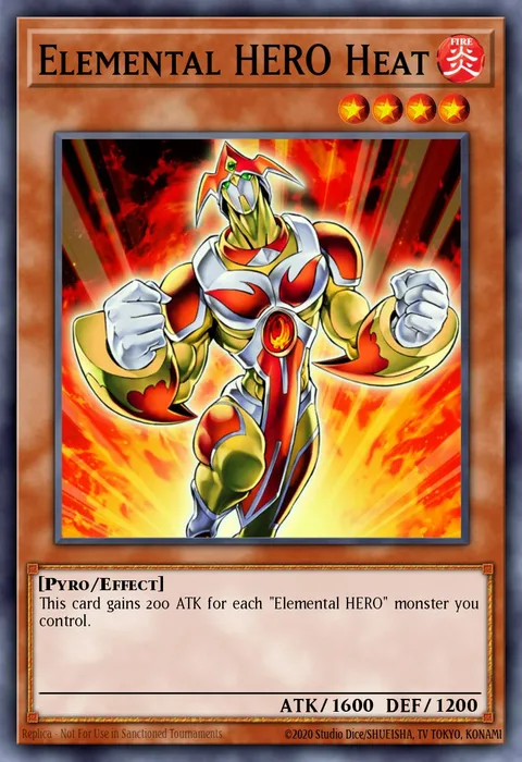 Elemental HERO Heat trading card