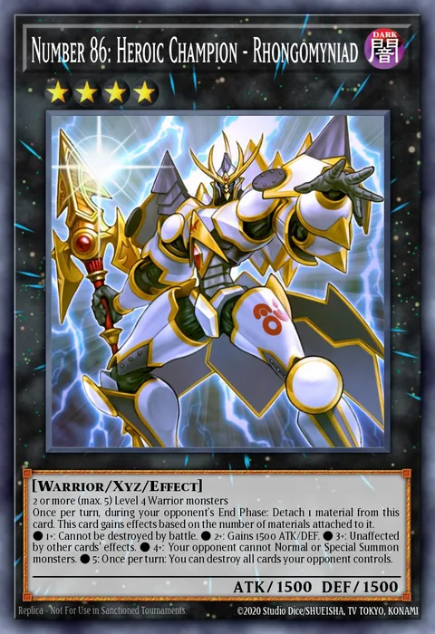 Number 86: Heroic Champion - Rhongomyniad trading card
