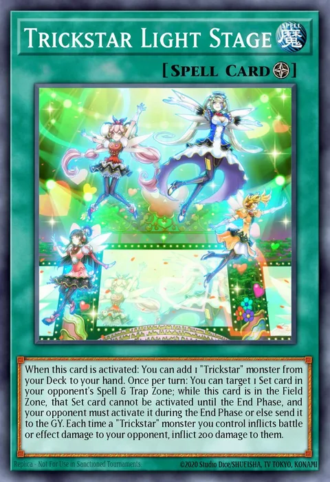 Trickstar Light Stage trading card
