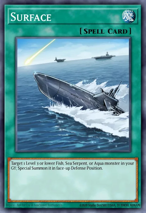 Surface trading card