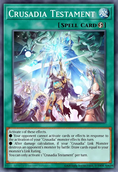 Crusadia Testament trading card
