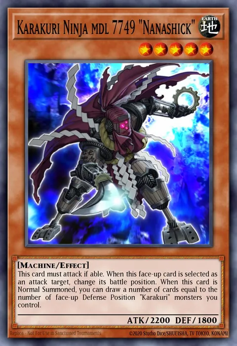 Karakuri Ninja mdl 7749 "Nanashick" trading card