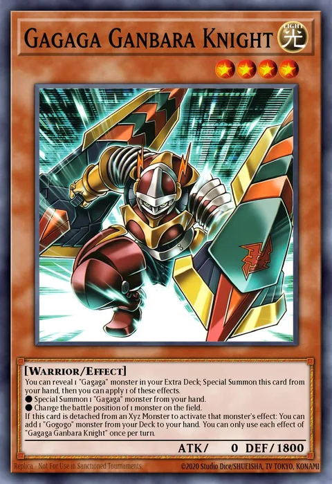 Gagaga Ganbara Knight trading card