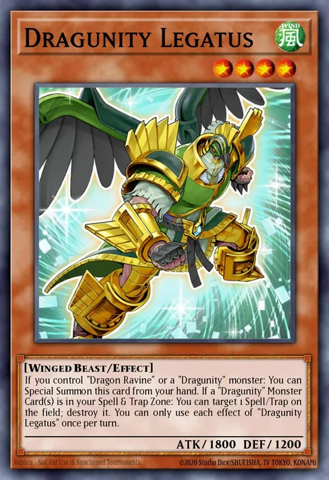 Dragunity Legatus trading card