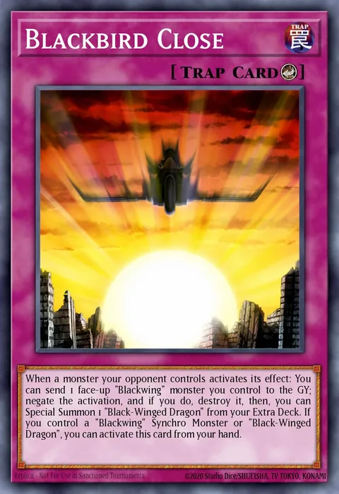 Blackbird Close trading card