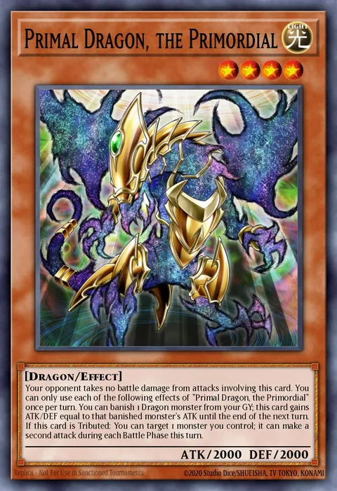 Primal Dragon, the Primordial trading card