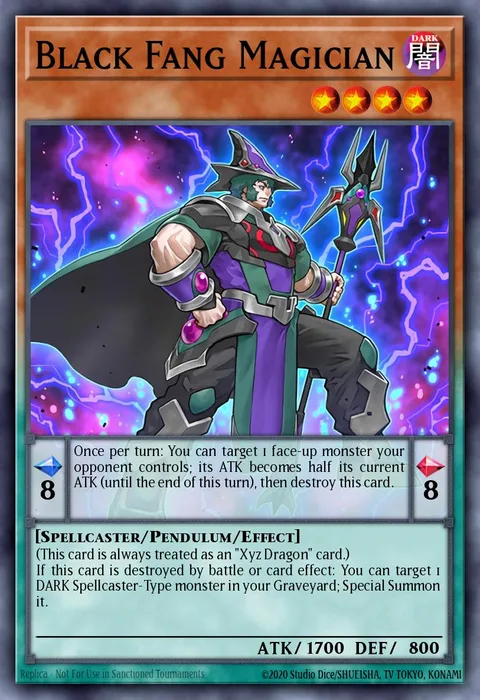 Black Fang Magician trading card
