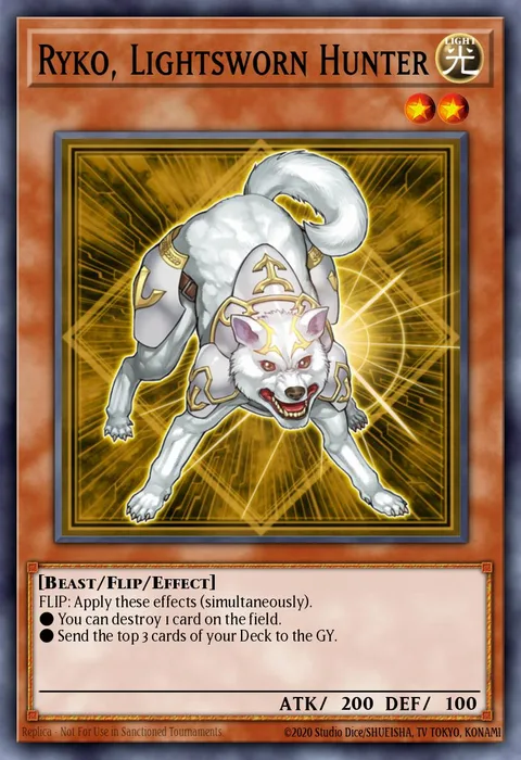 Ryko, Lightsworn Hunter trading card