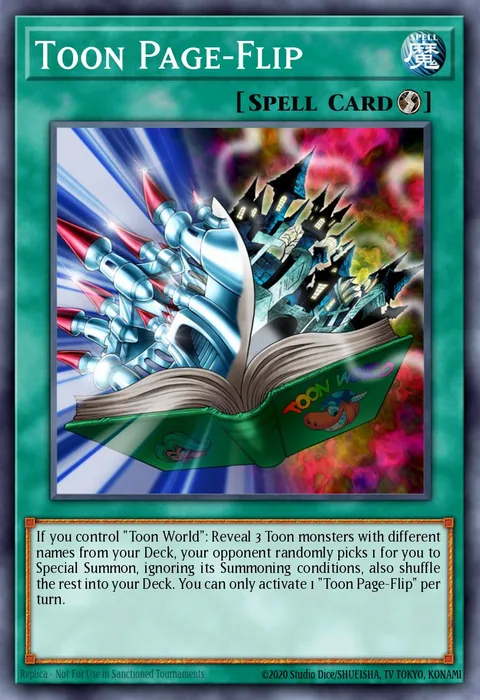 Toon Page-Flip trading card