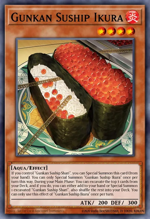 Gunkan Suship Ikura trading card