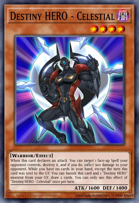 Destiny HERO - Celestial trading card