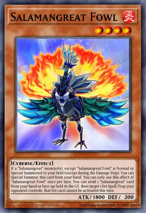 Salamangreat Fowl trading card