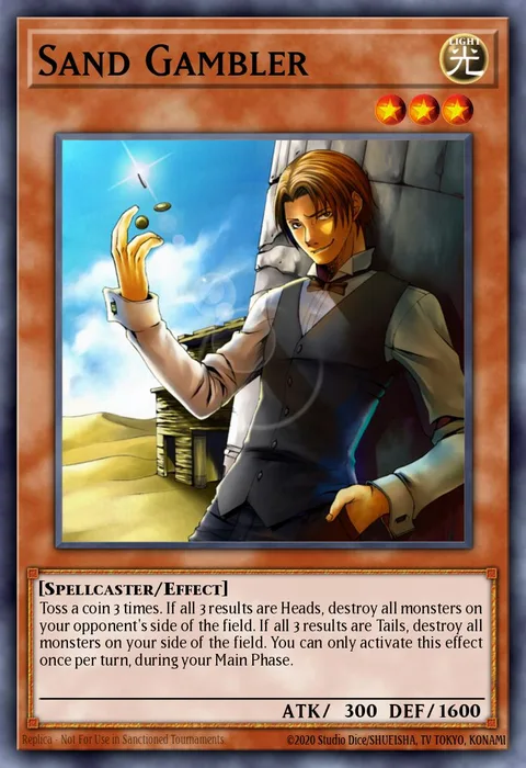Sand Gambler trading card