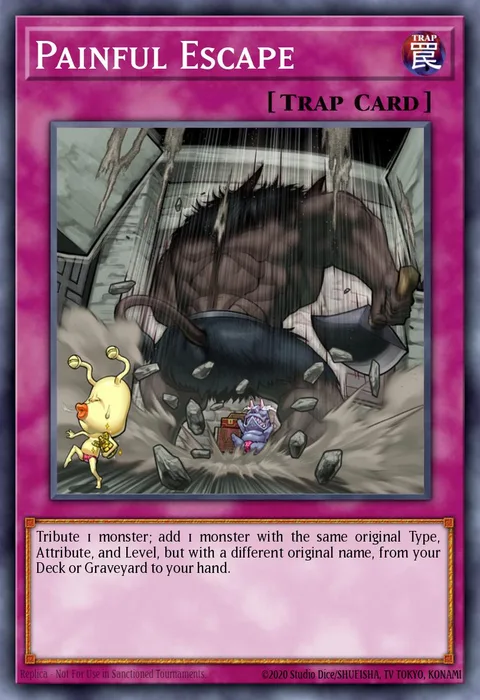 Painful Escape trading card