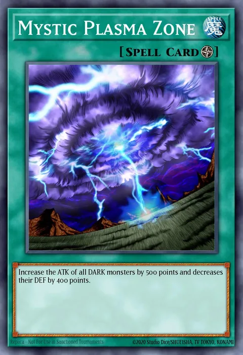 Mystic Plasma Zone trading card