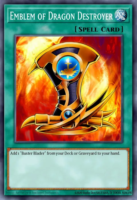 Emblem of Dragon Destroyer trading card