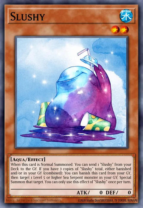 Slushy trading card