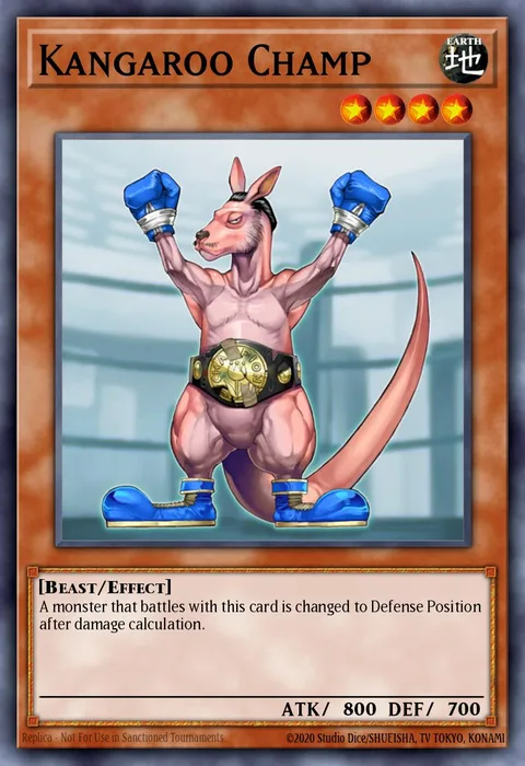 Kangaroo Champ trading card