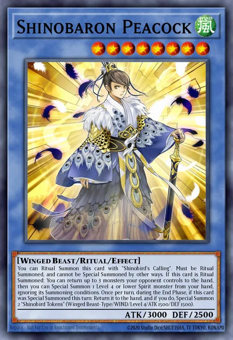 Shinobaron Peacock trading card