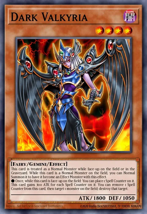 Dark Valkyria trading card