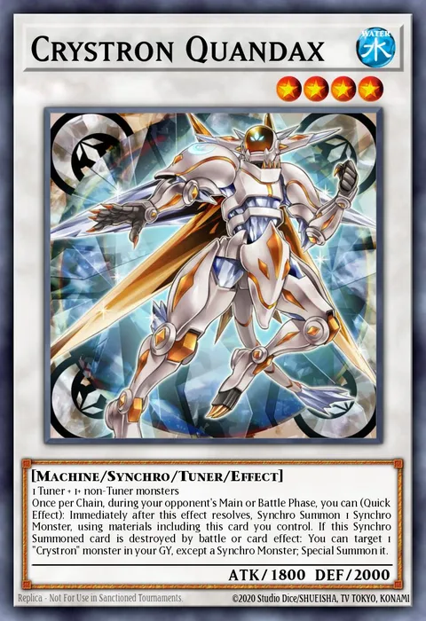Crystron Quandax trading card