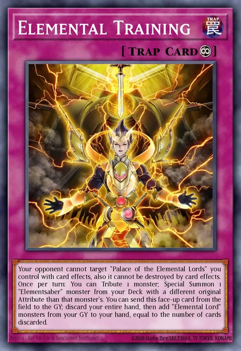 Elemental Training trading card