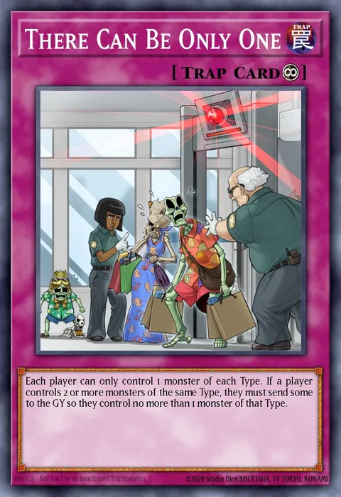 There Can Be Only One trading card