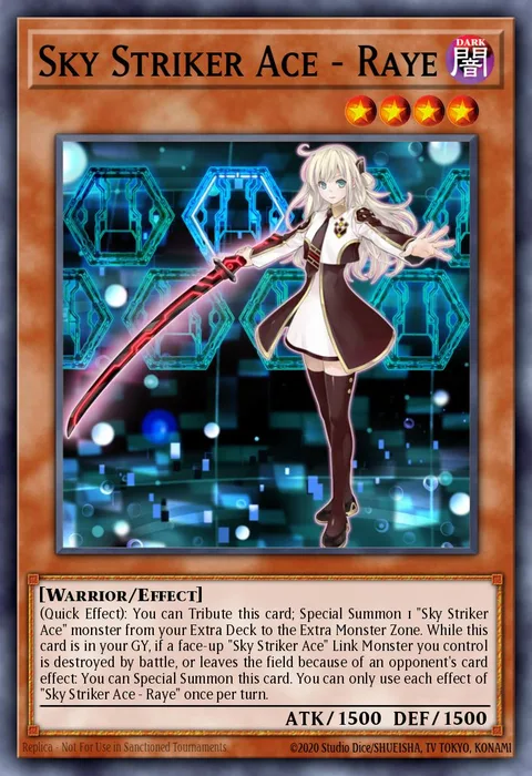 Sky Striker Ace - Raye trading card