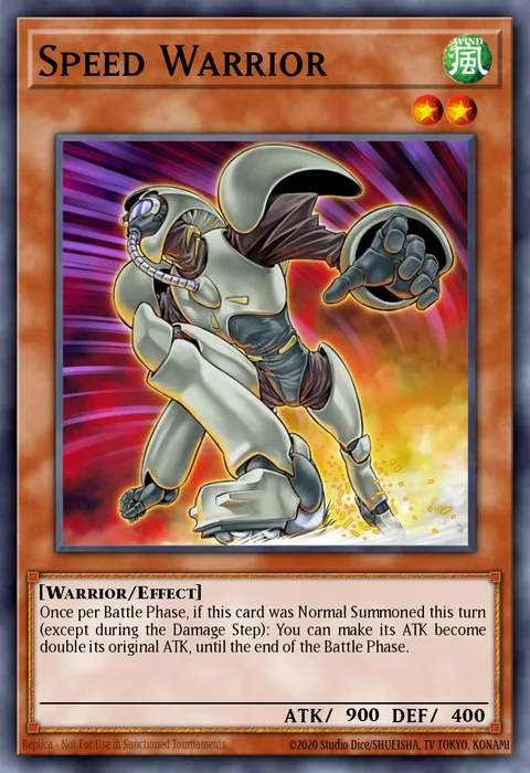 Speed Warrior trading card