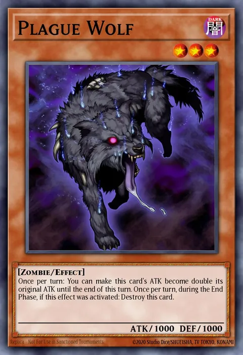 Plague Wolf trading card