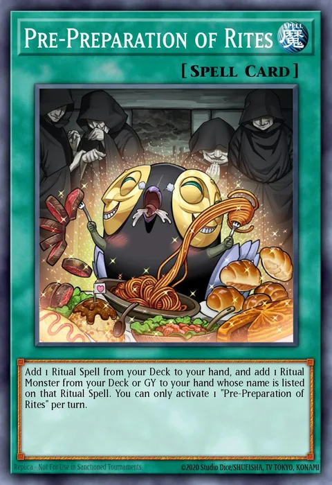 Pre-Preparation of Rites trading card