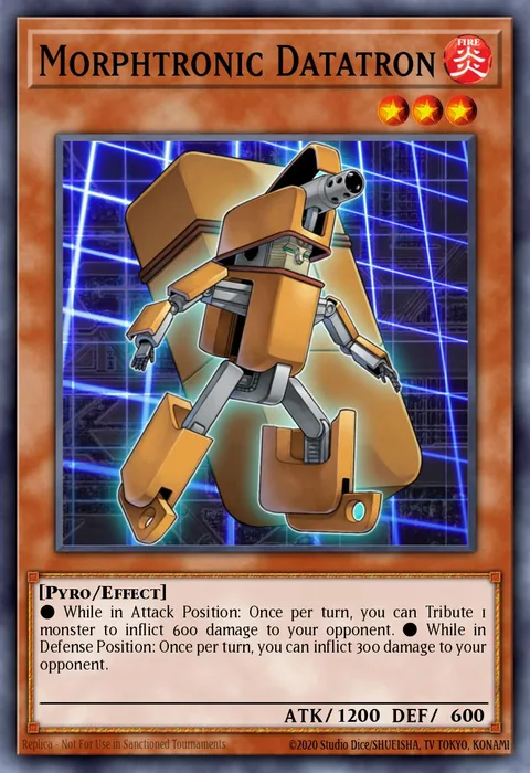 Morphtronic Datatron trading card