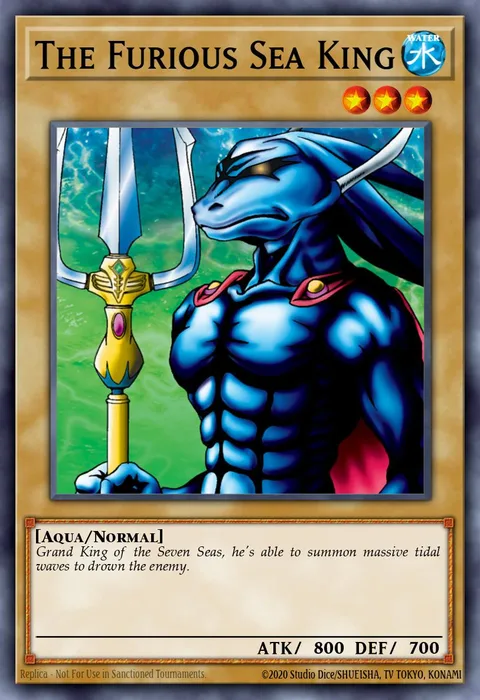 The Furious Sea King trading card