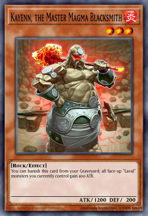 Kayenn, the Master Magma Blacksmith trading card