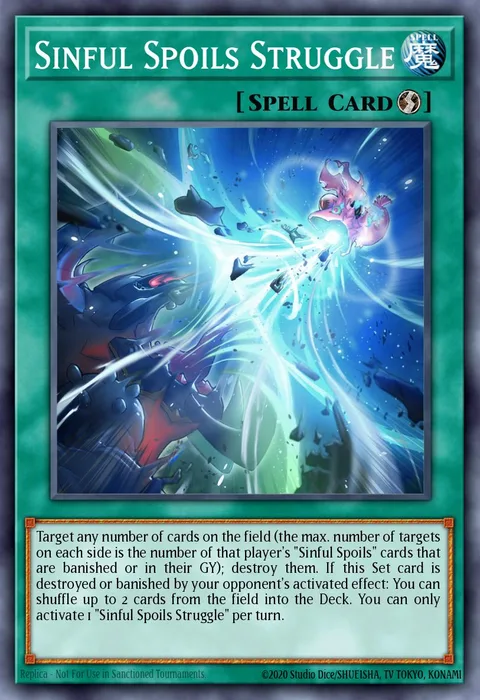 Sinful Spoils Struggle trading card